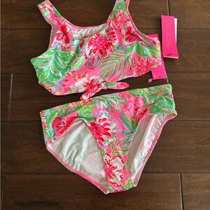 Lilly Pulitzer Vibrant Floral Kids Bikini